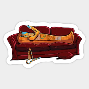 Couch Mummy Sticker